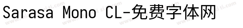 Sarasa Mono CL字体转换